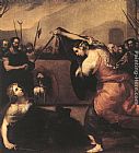 Jusepe de Ribera The Duel of Isabella de Carazzi and Diambra de Pottinella painting